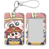 Conjunto de Porta Cartões Casal Shin-Chan, Cartão de Refeição de Estudante, Cartão do Campus, Cartão de Ônibus, Crachá de Trabalho, Cartão de Acesso