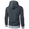 Nova Jaqueta Masculina com Puxador Lateral, Suéter com Capuz, Jaqueta Masculina, Cardigan Suéter com Capuz Fashion Casual