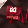 2026 Ano Novo Boneca de Pelúcia Criativa Envelope Vermelho Bolsa de Véspera de Ano Novo Transversal Fofa Personalizada Festival da Primavera Bolsa de Véspera de Ano Novo Infantil