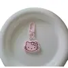 Hebilla de Puerta E79 Negra Rosa Dulce Llavero Lindo de Kitty Colgante de Dibujos Animados Acrílico para Mochila para Mejores Amigos y Parejas