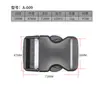 Hebilla Ajustable para Mochila de Mascota, Hebilla de Plástico para Bolsa de Viaje de Mascota, Hebilla de Plástico para Maleta con Ruedas de Mascota, Clip de Plástico