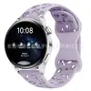 Adecuado para relojes Huawei, Samsung, Garmin, Xiaomi, Correa de reloj universal, Correa de silicona con hebilla plana de pata de perro y mariposa de 22 mm