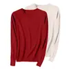 Conjunto de dos piezas Otoño e Invierno Suéter Pulóver para Mujer Cuello Redondo Tejido de Punto Holgado Color Sólido Manga Larga Talla Grande Capa Base Versátil