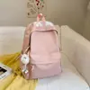 Mochila Simples Leve de Cor Sólida Novo Estilo para Estudantes Universitários, Mochila de Grande Capacidade para Estudantes do Ensino Médio, Bolsa Escolar, Mochila de Viagem
