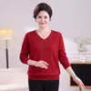 Suéter Versátil de Malha da Moda para o Outono da Mamãe, Rejuvenescedor, Outono/Inverno 2026, Soltinho, Emagrecedor, Valorizador, Tamanho Plus