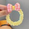 Estilo Coreano Corda de Cabelo com Laço de Alta Elasticidade para Crianças Meninas Tendão de Borracha 2022 Novo Estilo para Bebê Menina Argola de Cabelo Intestino Grosso Rabo de Cavalo