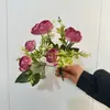 Rosas Artificiais, Flores Artificiais, Buquês de Flores Artificiais, Arranjos Florais Decorativos, Decorações Florais de Mesa, Buquês de Flores com Múltiplas Cabeças