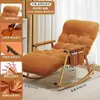Sofá Perezoso Se Puede Acostar y Dormir, Hogar Dormitorio Sala de Estar Mecedora Balcón Ocio Adulto Reclinable Plegable Descanso para el Almuerzo Mecedora