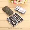 Conjunto de Ferramentas para Manicure 7 Peças Atacado Doméstico Portátil Cortador de Unhas de Manicure Conjunto de Cortadores de Unhas Impresso
