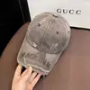 Gorra de Béisbol Vintage Desgastada de Mezclilla para Mujer, Moda Coreana, Versátil, para Adelgazar el Rostro