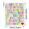 Pegatinas de Letras de 1 pulgada Pegatinas Artísticas de Vinilo Manualidades DIY Pegatinas de Letras para Cocina