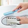 Cepillo para Limpiar Zapatos Que No Dañará los Zapatos, Cepillo de Limpieza de Doble Cara con Cerdas Duras, Cepillo Multifuncional para Ropa con Cerdas Suaves, Cepillo para Zapatos de Uso Doméstico con Mango Largo