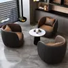 Escritório de Vendas Negociação Sofá Luxo Leve Moderno Salão de Beleza de Alto Padrão Área de Descanso Mesa de Recepção Lazer Combinação de Mesa e Cadeira