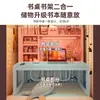 Escritorio de Computadora para Cama Artefacto de Dormitorio Mesa Pequeña de Hierro Forjado Escritorio para Estudiante Universitario Mesa para Litera Mesa con Estante de Almacenamiento Mesa