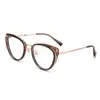 Monturas de Gafas Retro Estilo Americano Ojo de Gato para Mujeres con Miopía, Se Pueden Montar con Lentes Graduadas para Astigmatismo, Monturas de Gafas de Moda Elegantes para Hombres