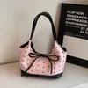 Bolsa de Axila Moda Casual Simples Design de Nicho Tendência Personalizada 2025 Outono Nova Bolsa de Ombro Texturizada Feminina