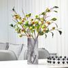 Simulación fruta ciruela rama de fruta tela roja negra flor falsa fruta modelo de ventana de habitación sala de estar adornos decoración del hogar