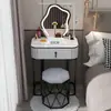 Tocador minimalista, tocador nórdico de lujo ligero, tocador de tamaño pequeño, tocador mini moderno para dormitorio nuevo