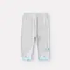Leggings de Verano Finos con Forma de Corazón Tridimensional para Bebés y Niños Pequeños con Puños Fruncidos, Pantalones Largos Elásticos, Pantalones Casuales de Punto para Bebé