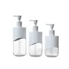 Botella de loción de espuma simple para lavar y proteger de 200 ml 250 ml Botella tipo dispensador de hombro para gel de ducha y lavado de manos de 300 ml