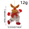 Hong Kong Amor Natal dançando velho homem boneco de neve pingente feriado Árvore de Natal boneco decoração arranjo pingente