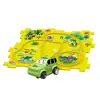Coche de pista de rompecabezas de tremolo transfronterizo coche de pista de rompecabezas DIY tren deslizante eléctrico juguetes para niños al por mayor