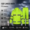 Conjunto de Impermeable Reflectante y Pantalones de Lluvia Ropa de Seguridad Vial Estilo Separado Hombres Mujeres Motocicleta Cuerpo Completo A Prueba de Tormentas Modelo de Adquisición