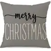 Juego de Fundas de Almohada Transfronterizas para Navidad Europea y Americana, Funda para Cojín de Sofá de Sala de Estar, Funda para Almohada de Cintura con Reno Papá Noel Árbol, Suministro de Fábrica