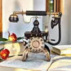 Adornos de Teléfono Retro Antiguo Modelo de Disco de Marcación Fijo Teléfono Fijo República de China Objetos Viejos Nostálgicos Atrezo de Película