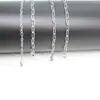 Venda Quente Transfronteiriça 18K Aço Inoxidável Corrente Cruzada Achada Embossada Colar Corrente para Joias DIY Aço Titânio Corrente Laminada Acessórios