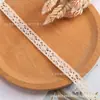 Venda Direta no Local Renda de Algodão Bege DIY Acessórios para Roupas Algodão Puro Bilateral Renda para Saia Feminina Cortina Material