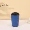 Taza de Café Simple de 12 oz, Termo de Acero Inoxidable 304, Elegante Taza Portátil para Exteriores para Hombres y Mujeres, Adecuada para Uso en Automóvil