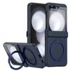 Adecuado para funda de teléfono móvil Samsung Z Flip8, soporte giratorio de 360 grados, funda de carga inalámbrica y funda protectora Flip7 con película integrada