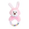BBSKY Lindo Creativo Dibujos Animados Anillo de Mano Conejo Cuentas de Colores Sonajero de Mano Peluche para Bebé Zorro Oveja