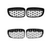 A grade dianteira é adequada para BMW Série 1 E81 gypsophila E87 China Net E82 07-11 Meteor Black Brilhante Linha Dupla Três Cores