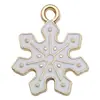 Conjunto de 30 Acessórios de Esmalte de Natal para DIY: Papai Noel, Boneco de Neve, Sino, Rena, Pingentes de Pulseira, Chaveiros
