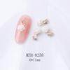 Unha Estrela Lua Joias Japonês Minimalista Crescente Branco Camélia Nail Alloy Joias Decoração de Unhas