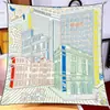 Nuevo Otoño 90 Bufanda Cuadrada China Hecha a Mano Estampada Taiwanesa Seda de Sarga de Alta Calidad Bufanda para la Cabeza Chal Bufanda Francesa de Moda para Mujer