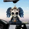 Novo Pingente de Carro Caveira Alada Acrílico Transfronteiriço