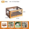 Caja de almacenamiento plegable JEKO, de plástico transparente, de gran capacidad, con puerta completa, para ropa, juguetes y libros.