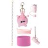 Venda quente stanley copo pingente trança corda alça batom conjunto briquete elfo pingente silicone copo conjunto tampa de palha