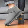 Zapatos de Algodón para Hombre, Botas de Nieve de Invierno, Forrados de Felpa y Engrosados para Calidez, Nuevas Botas de Algodón para Exteriores para Hombre 2025, Botines
