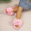 2026 Verano Nuevo Comercio Exterior Tallas Grandes Sandalias Casuales Cómodas de Mujer Moda Europea Americana Nudo de Lazo Slip-on Todas