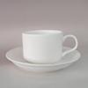 Fábrica de Tangshan atacado xícara de café de cerâmica para chá da tarde europeu branco puro casa criativa e logotipo xícara e pires de porcelana óssea