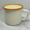 Atacado de Fábrica Europeu Colorido Esmaltado Caneca Esmaltada Estilo Camping ao Ar Livre Caneca Publicitária Copo de Água Logo Personalizado