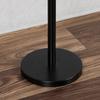 Estante de papel higiénico de esquina transfronterizo negro, práctico y resistente, para cocina, vertical, con capacidad de carga