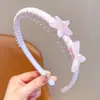 Diadema de concha de estrella de mar color macarrón con dientes antideslizante para niñas ambiente de playa accesorios para el cabello diadema infantil