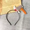 Faixa de Cabelo de Halloween Transfronteiriça para Crianças Festa Fantasia Cosplay Diversão Faixa de Cabelo de Diabinho Acessórios de Cabelo para Fantasia de Festival