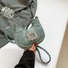 Bolsa Pequena de Axila Feminina Casual Estilo Western Nova de Verão Nova para o Trabalho Simples Bolsa Feminina 2024 Ombro Hobo