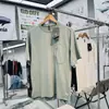 Design funcional estilo montanha, bolso no peito, refletivo 3M, unissex, casual para atividades ao ar livre e deslocamento, 100% algodão, gola redonda, camiseta de manga curta